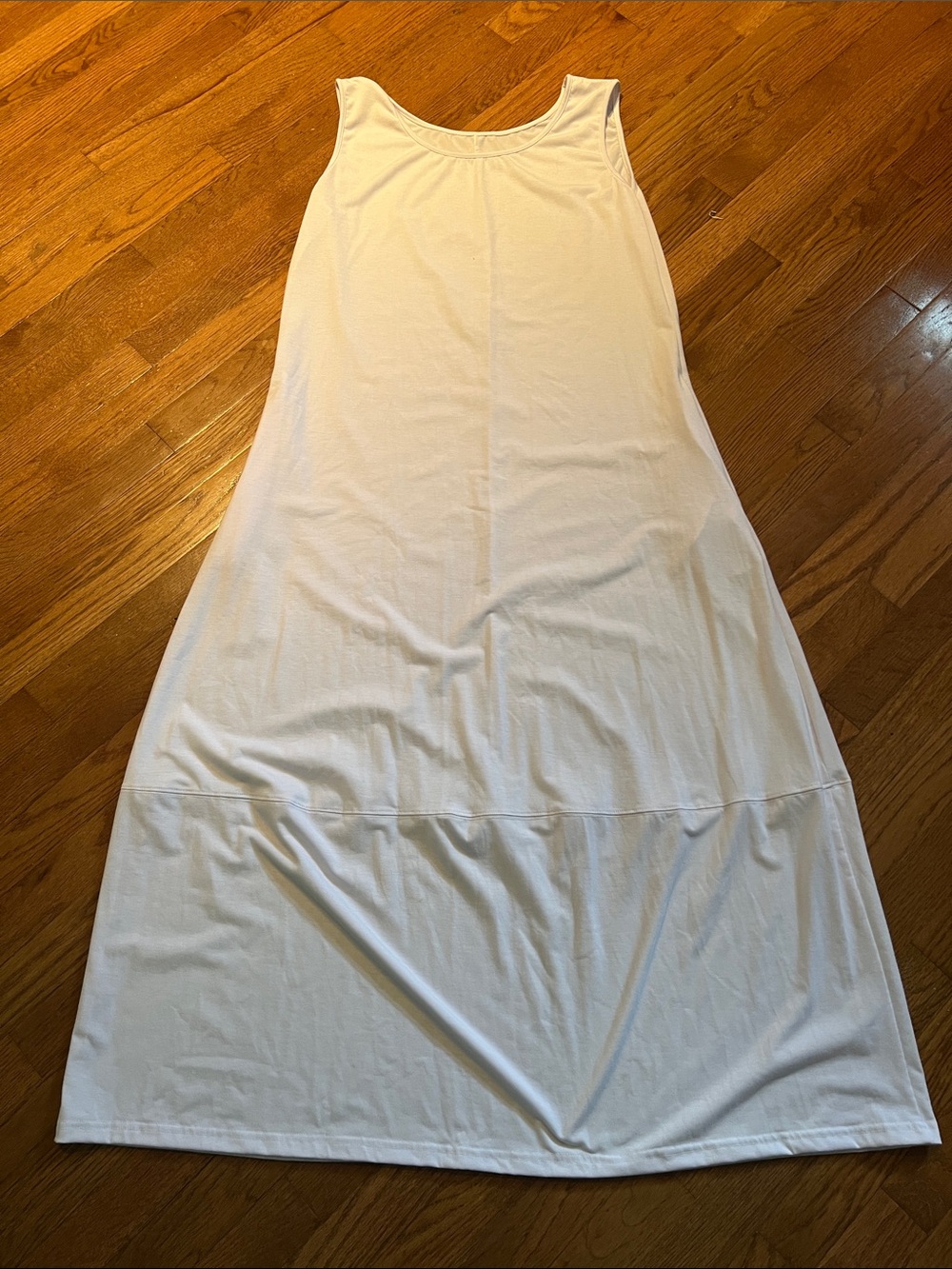 Shein white maxi dress with pockets XL